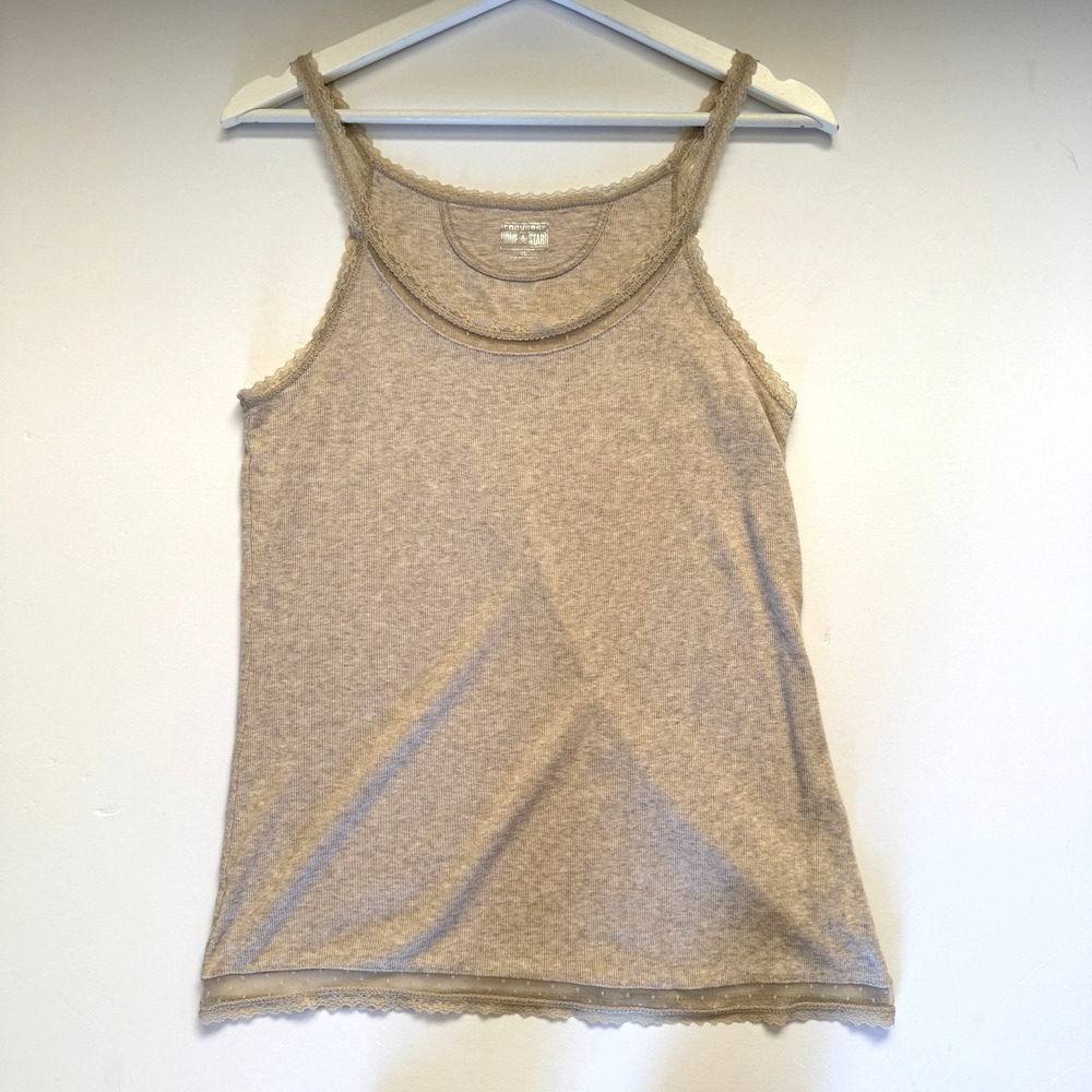 Y2K Converse Women's lace trim cami tank top ASO Elena Gilbert Inspired Size XL